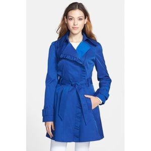 Jessica Simpson Ruffle Rain Trench